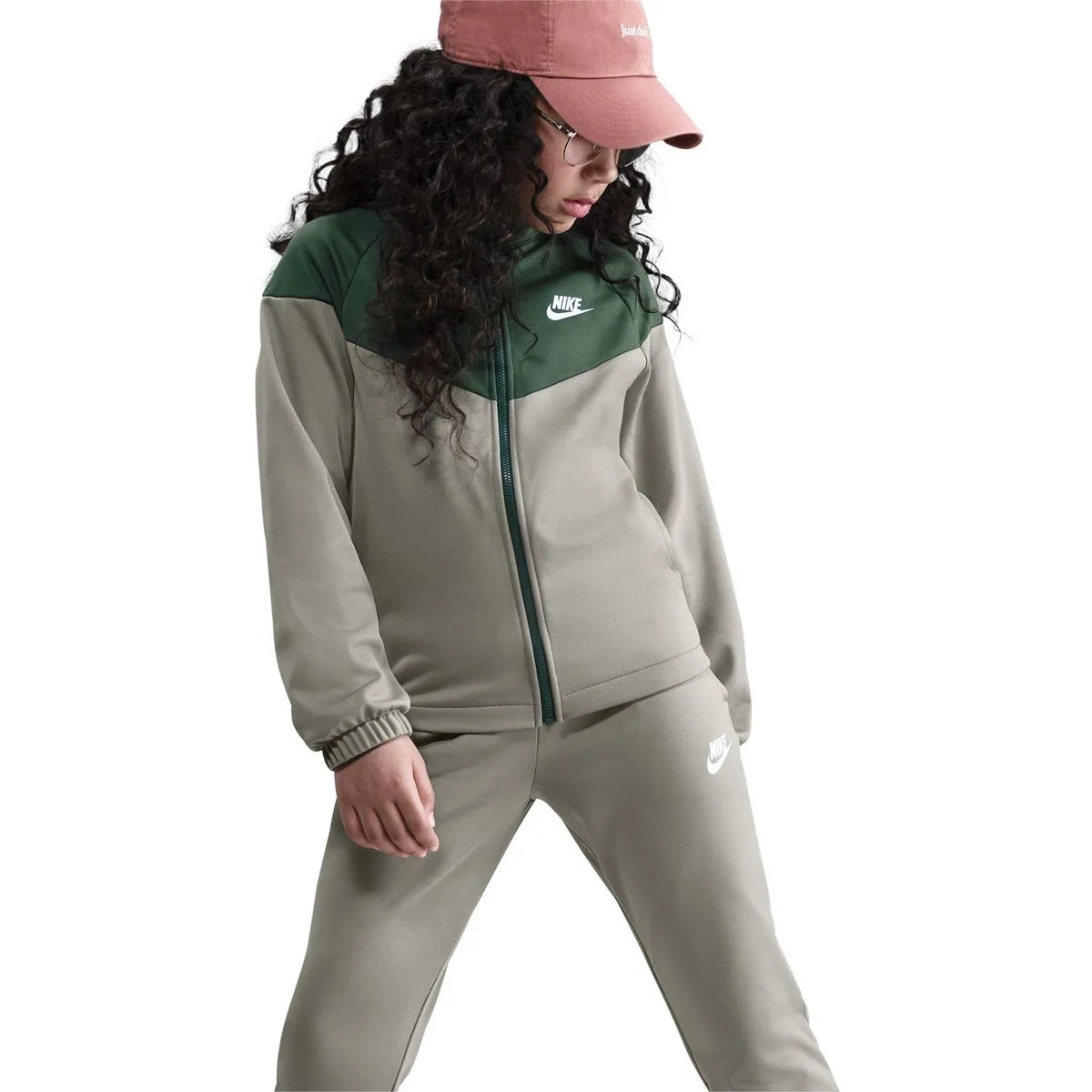 Nike Sportswear Dri-Fit Kinder Sportanzug, grün