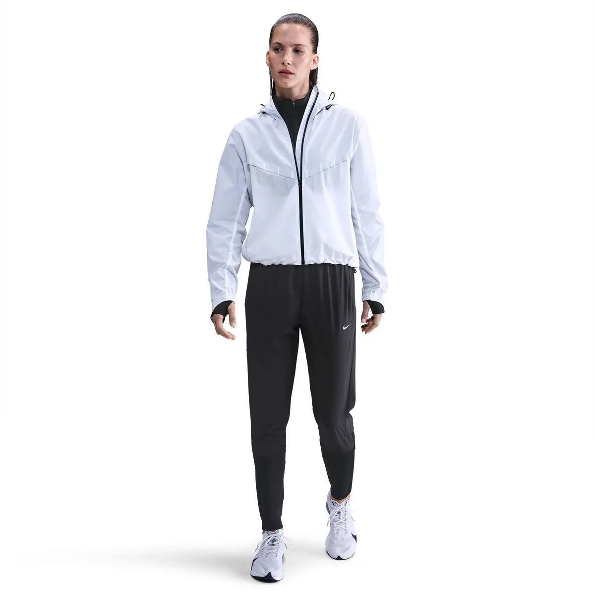 Swift Dri-Fit Mid-Rise Damen Trainingshose, schwarz US: L