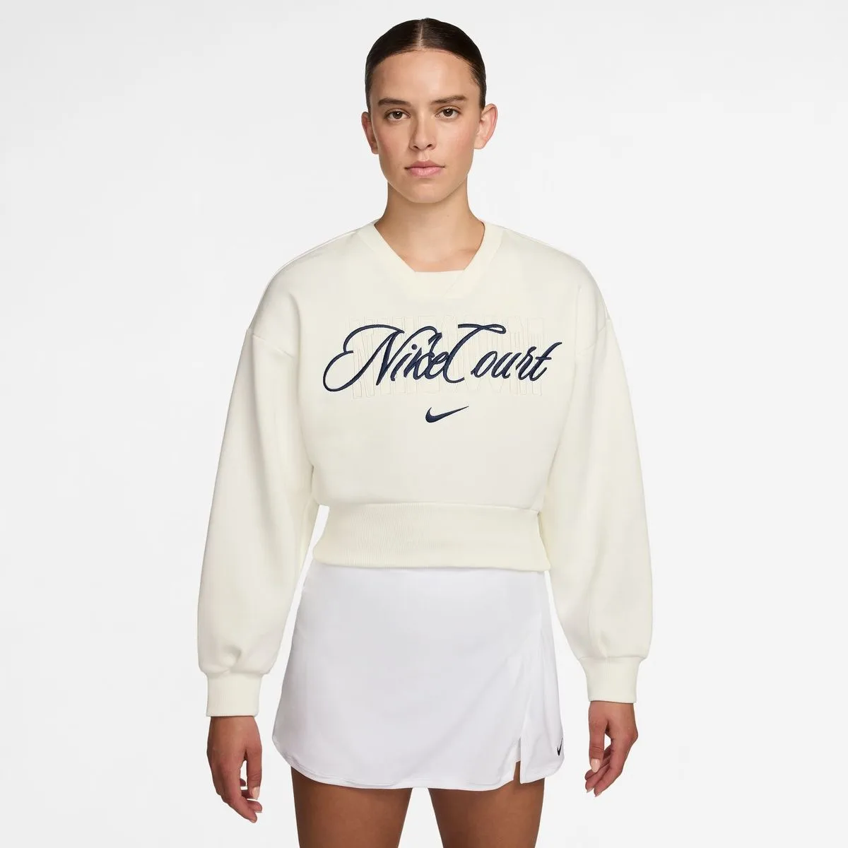 Court Court Collection French Terry Crew-Neck Damen Tanktop, weiß US: L
