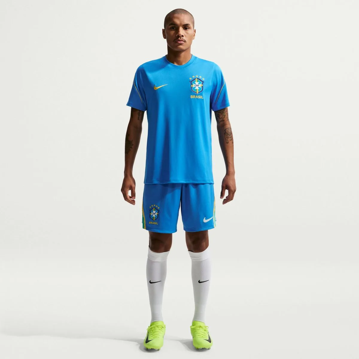 Brasilien 2026 Stadium Heim Dri-Fit Replica Herren Shorts, blau US: S