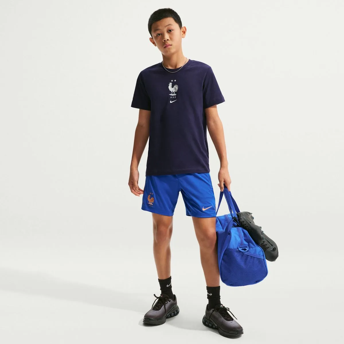 Frankreich Strike Dri-Fit Kinder Shorts, blau US: L