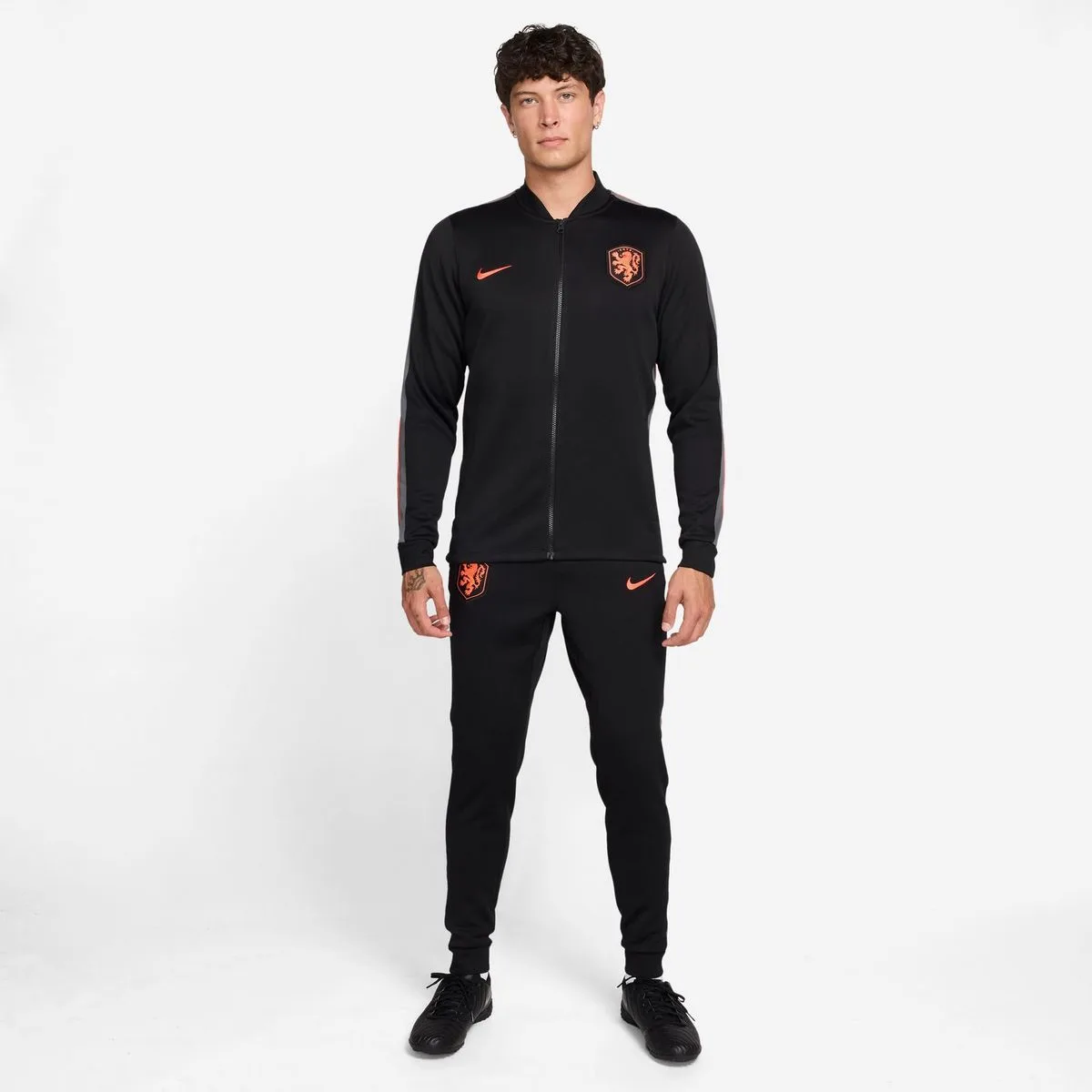 Netherlands Strike Dri-Fit Herren Trainingsanzug, schwarz US: M