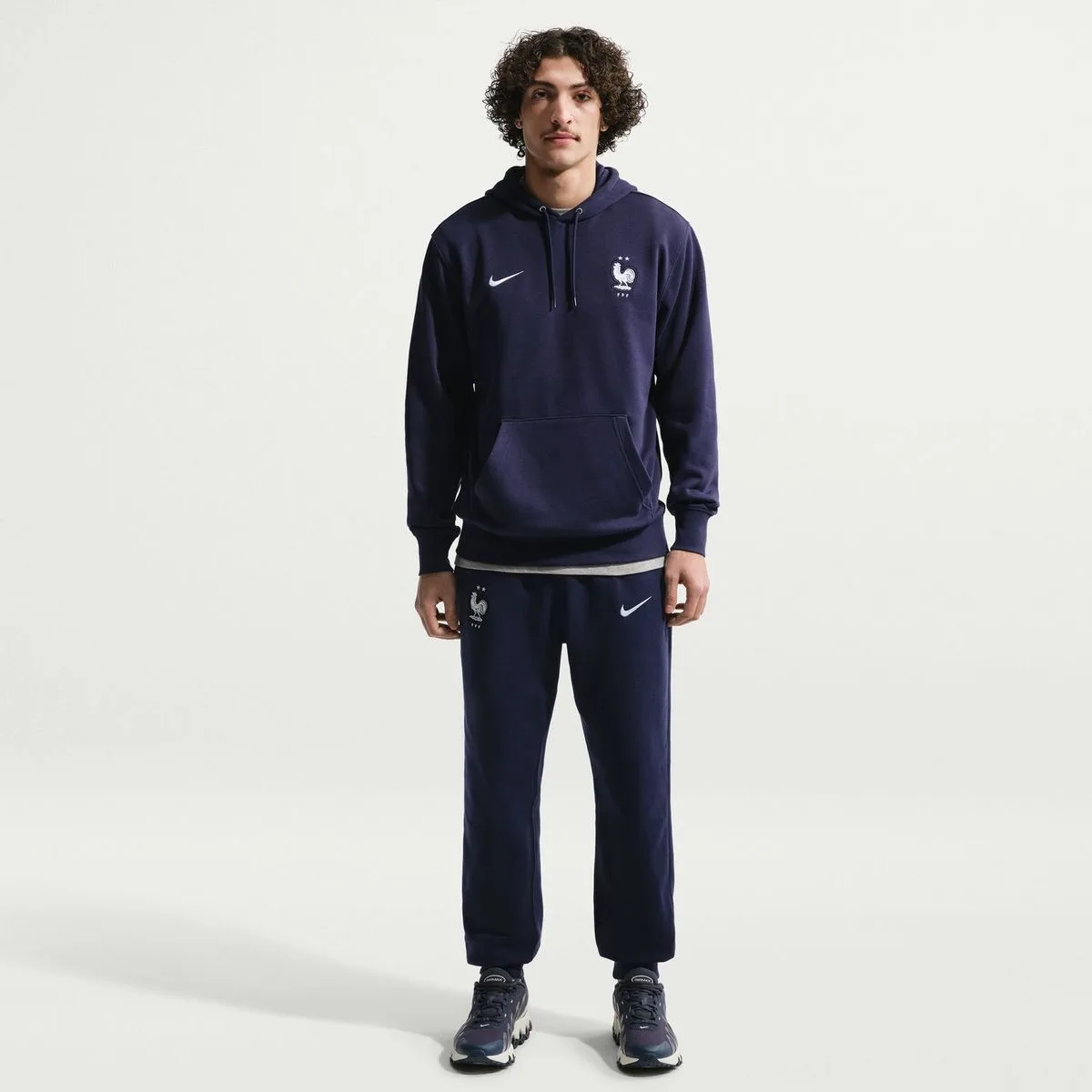 Frankreich French Terry Herren Jogginghose, blau US: XL