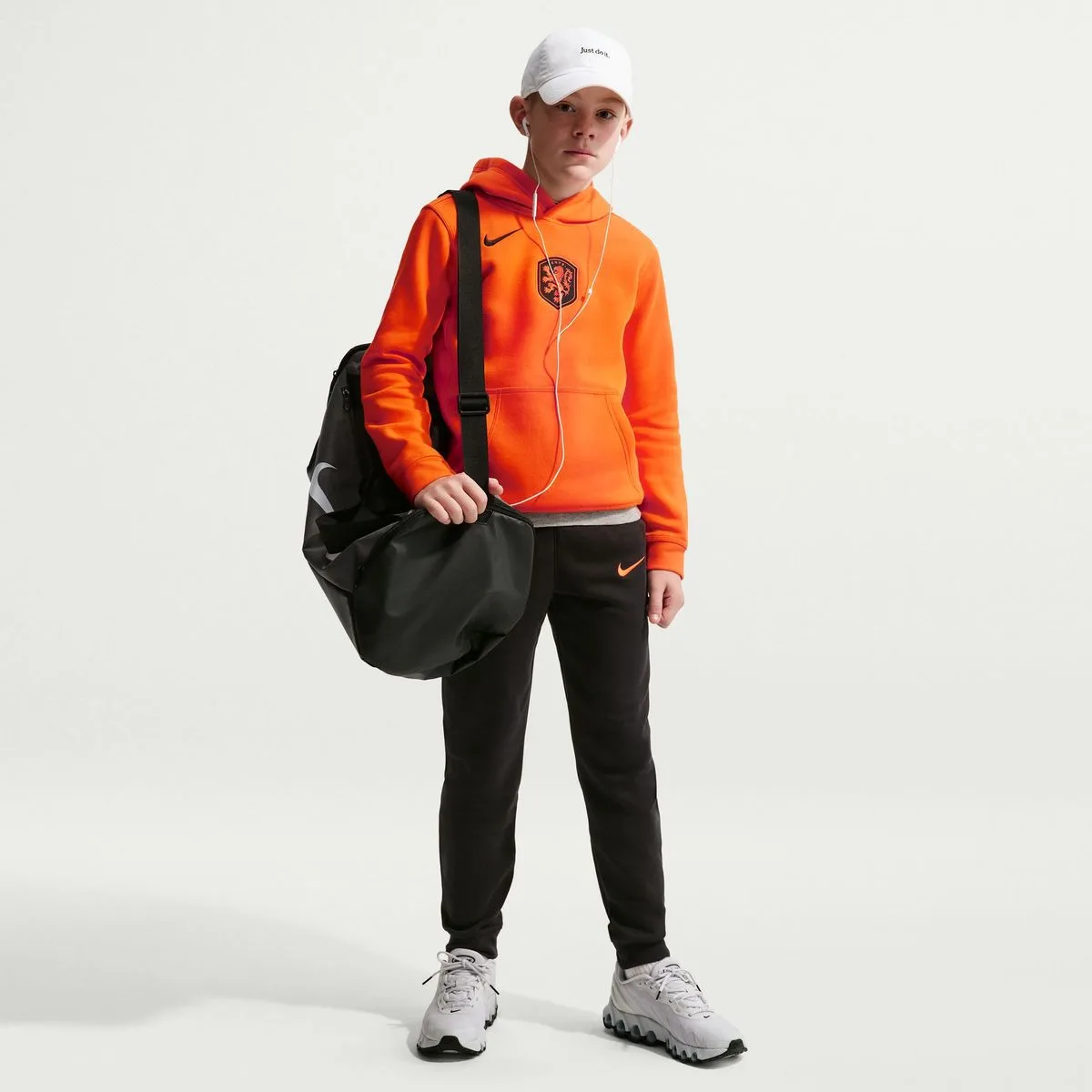Netherlands Club Jungen Kapuzensweater, orange US: S