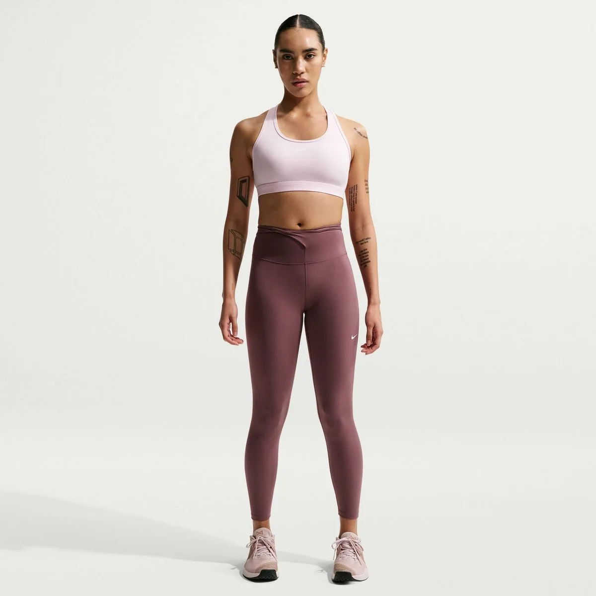 One High-Waisted 7/8 Damen Tights, lila US: S