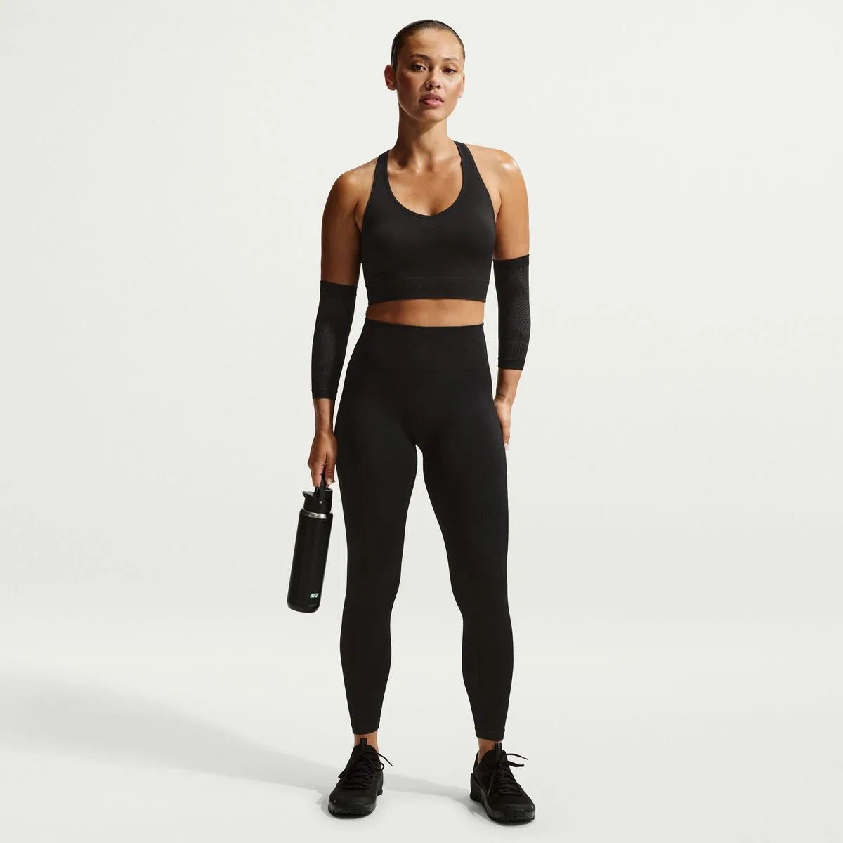 Pro Seamless High-Waisted 7/8 Damen Tights, schwarz US: L