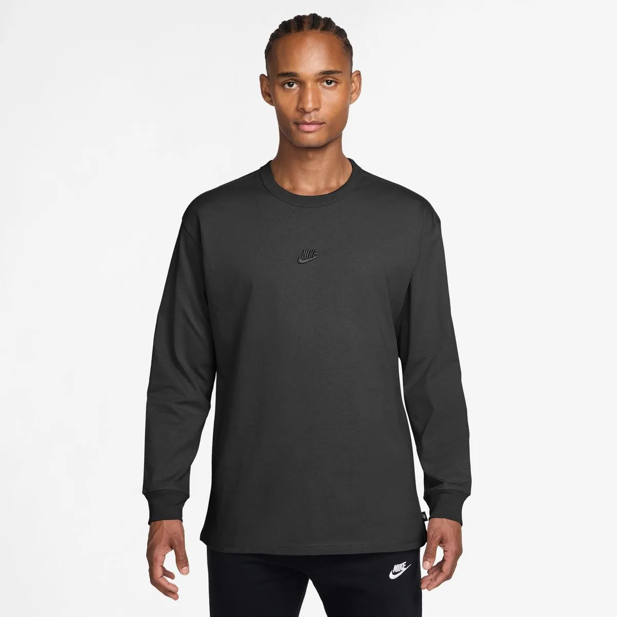 Sportswear Premium Essentials Herren Longsleeve, schwarz US: L