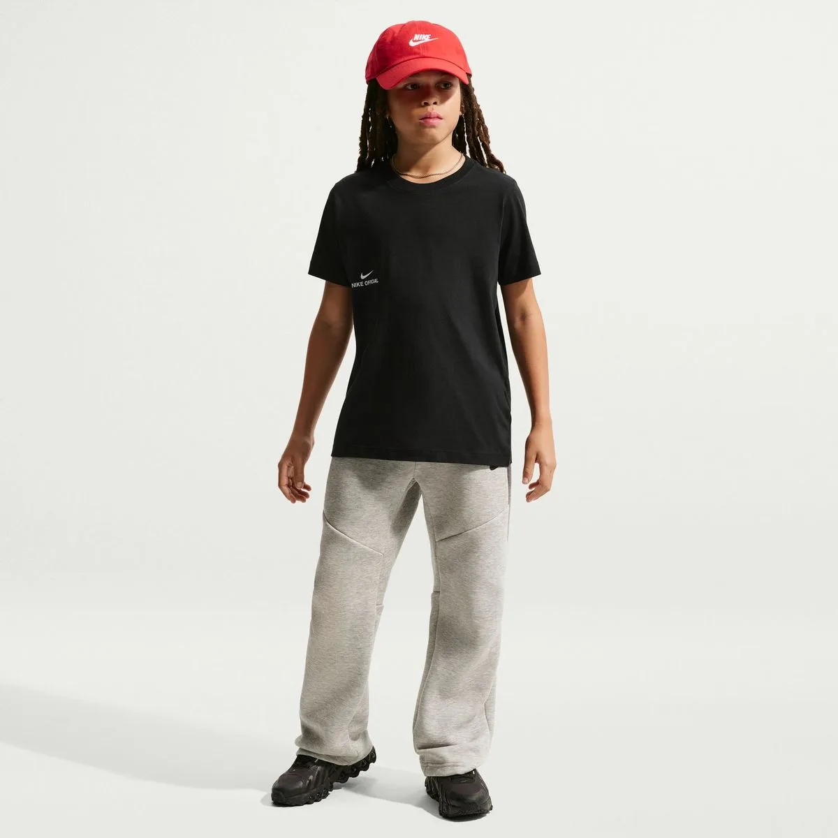 Sportswear Kinder Kapuzensweater, schwarz US: L