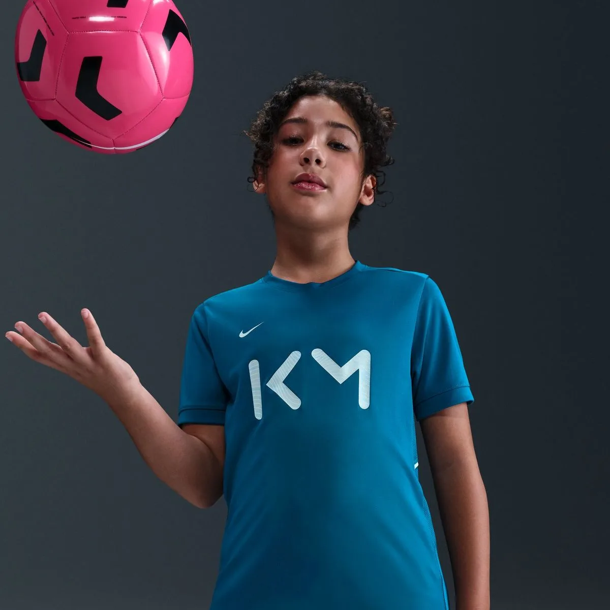 Kylian Mbappé K Dri-Fit Academy 25-Pd Kinder Sweatshirt, türkis US: M