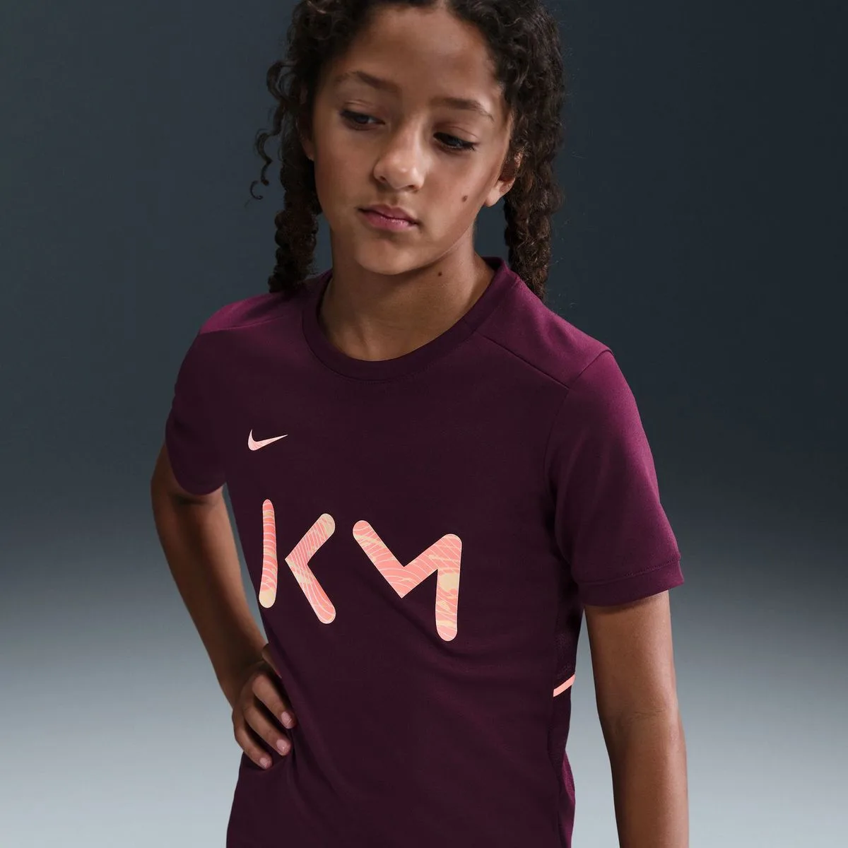 Kylian Mbappé K Dri-Fit Academy 25-Pd Kinder Sweatshirt, rot US: M