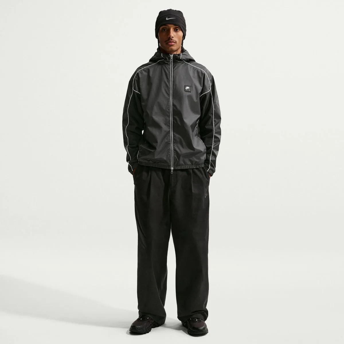 Air Full-Zip Hybrid Utility Herren Jacke, schwarz US: XS