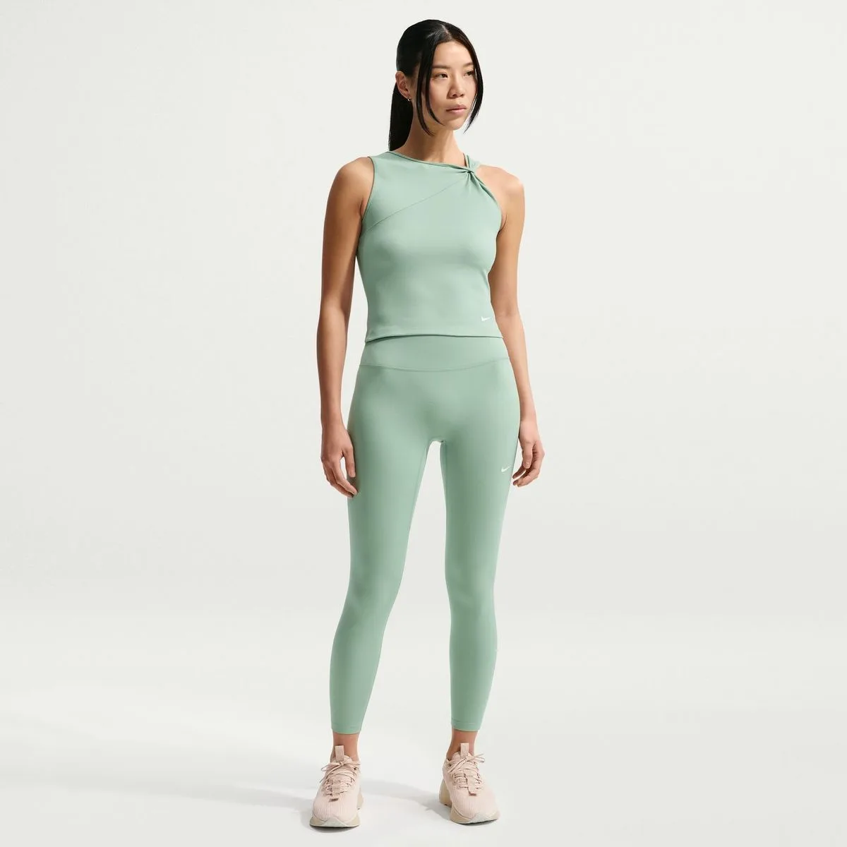One High-Waisted 7/8 Damen Tights, grün US: S
