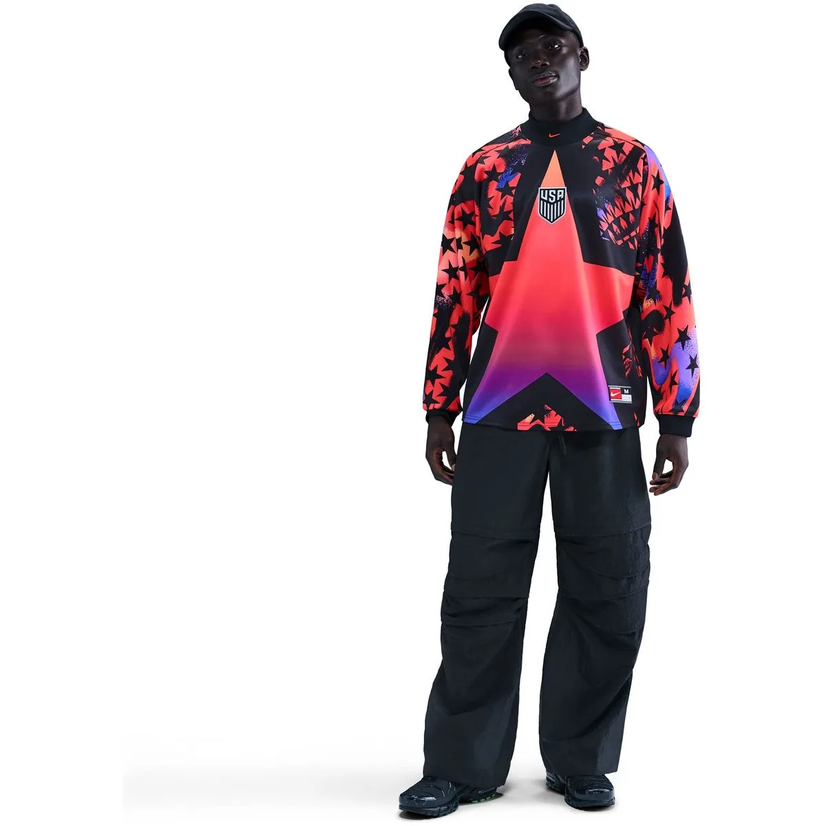 USA AU Goalkeeper Herren Trikot, schwarz US: S