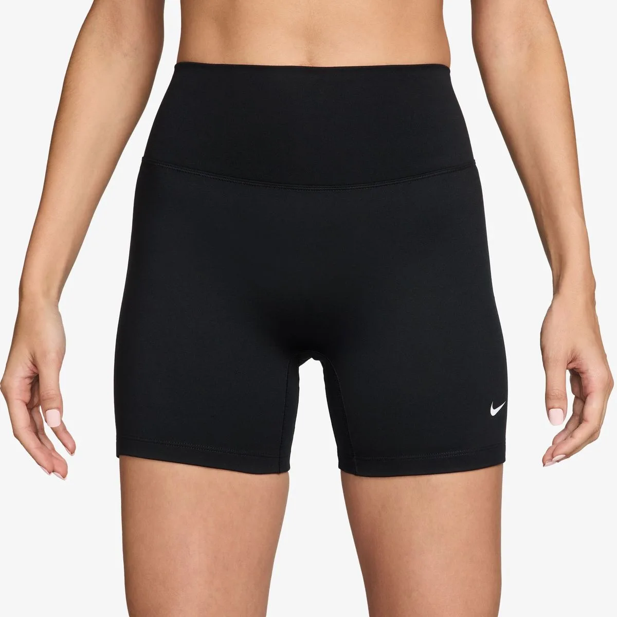 One High-Waisted 5" Biker Damen Tights, schwarz US: S