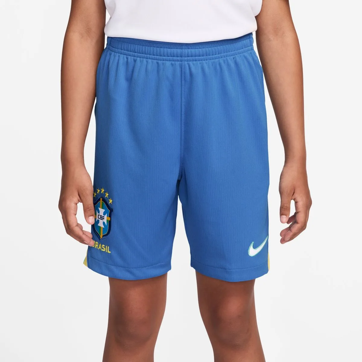 Brasilien 2026 Stadium Heim Dri-Fit Replica Kinder Shorts, blau US: XL