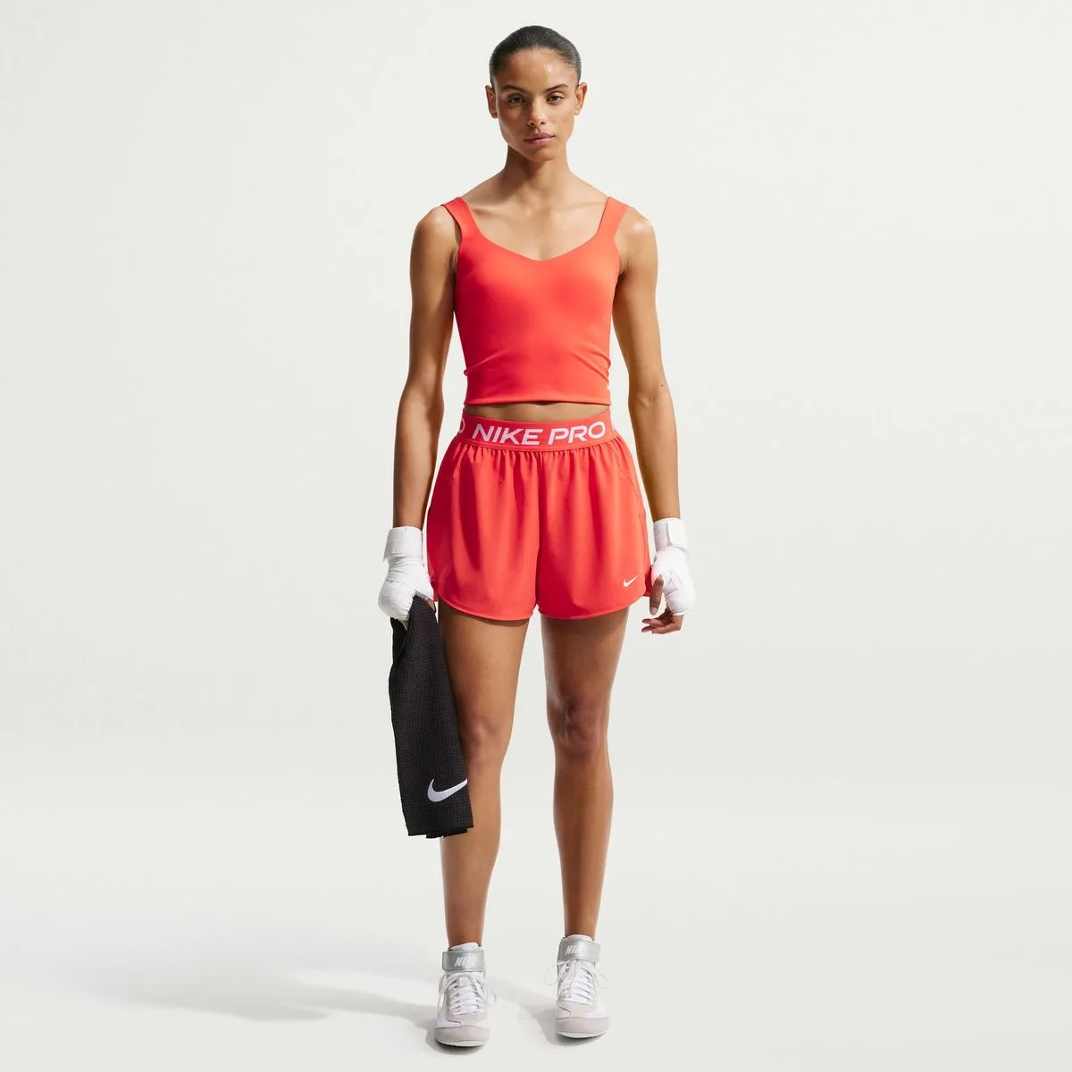 Pro Sculpt Medium-Support Padded Damen Tanktop, rot US: XS