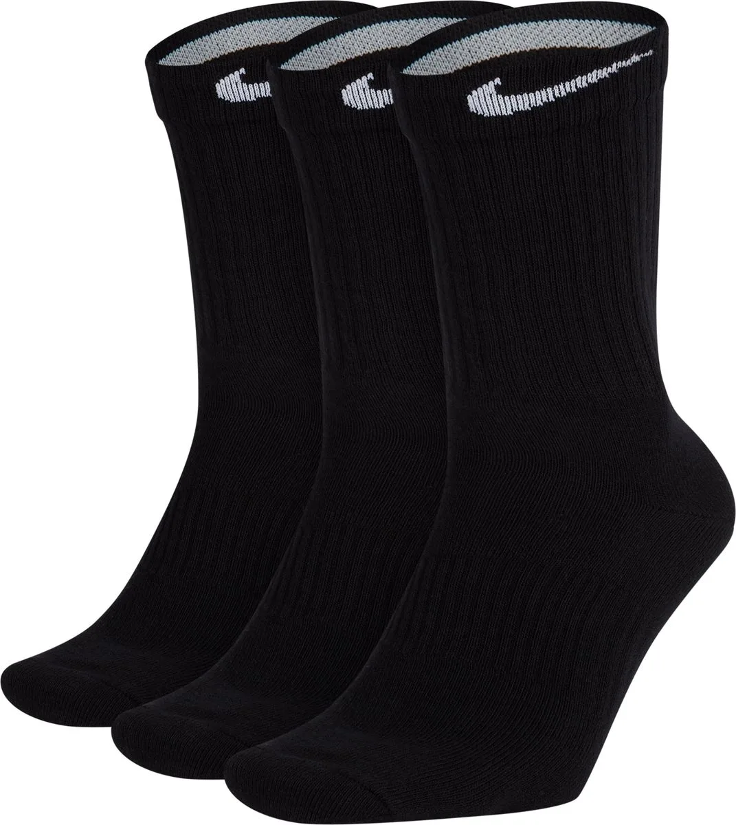 Performance Lightweight Training Crew (3 -Paar) Socken, schwarz US: XL UK: X/LGE