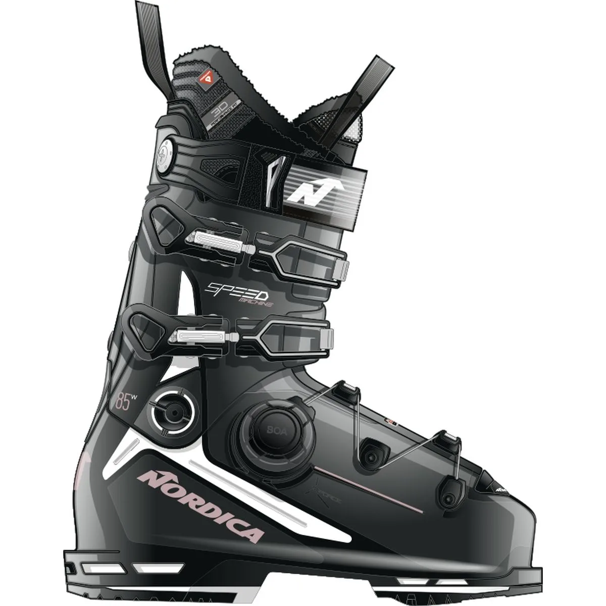 Speedmachine 3 85 Boa® (Gw) Damen All-Mountain Schuhe, schwarz, Größe 41 ½ 41 ½