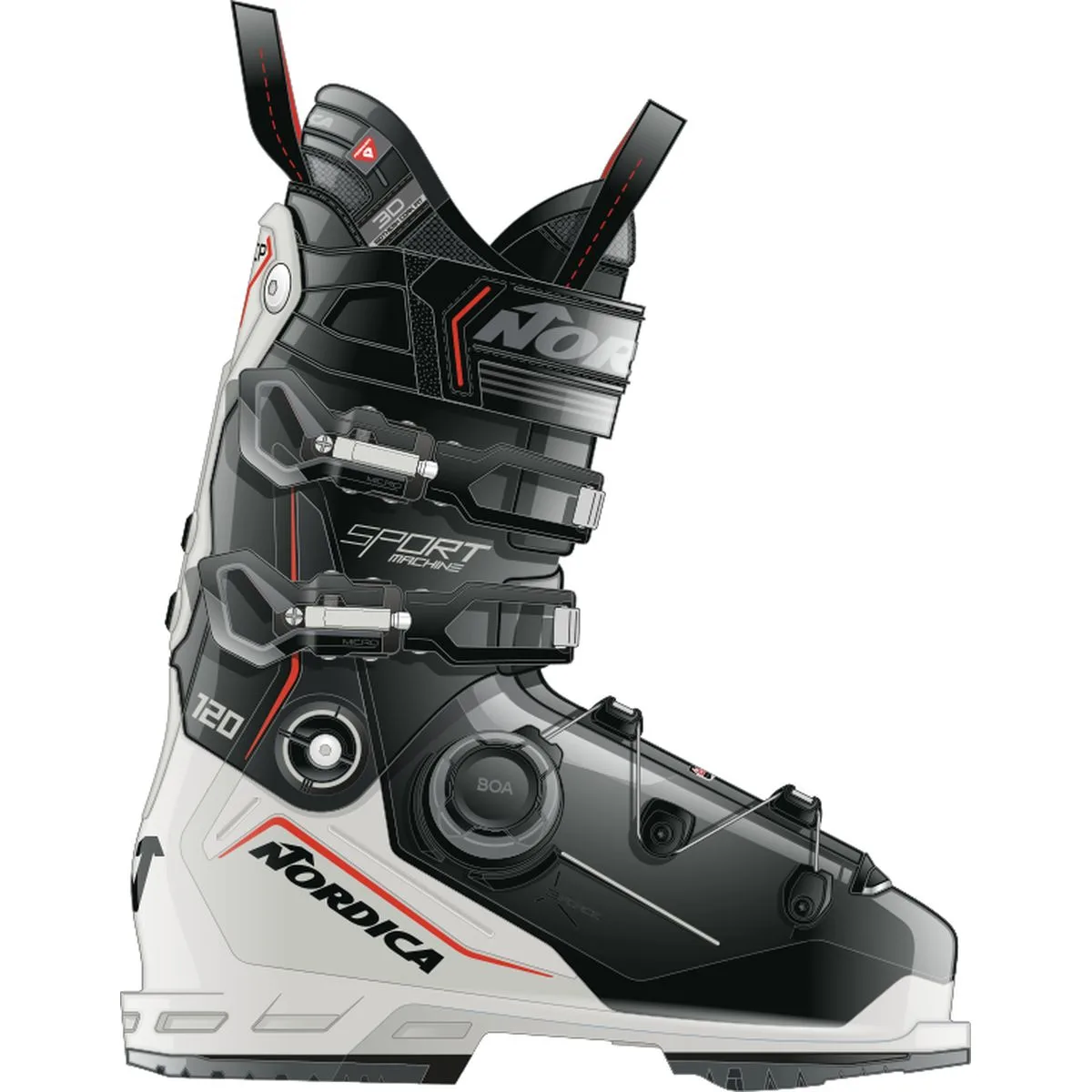 Sportmachine 3 120 Boa® (Gw) Herren All-Mountain Schuhe, schwarz, Größe 44 44