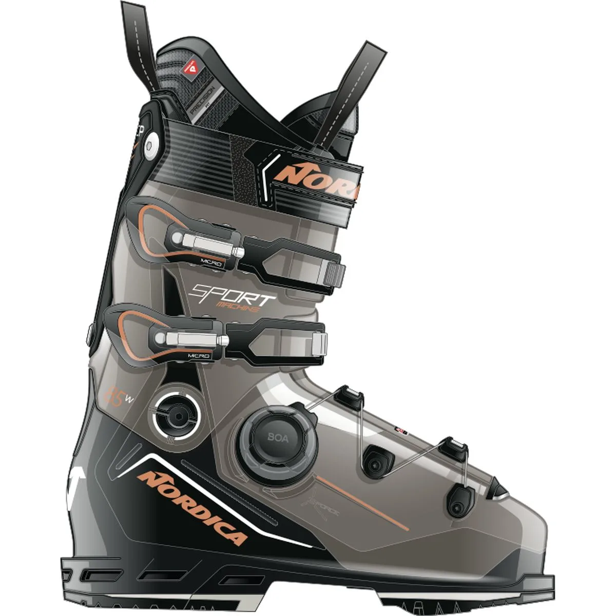 Sportmachine 3 85 Boa® (Gw) Damen All-Mountain Schuhe, bronze, Größe 42 ½ 42 ½