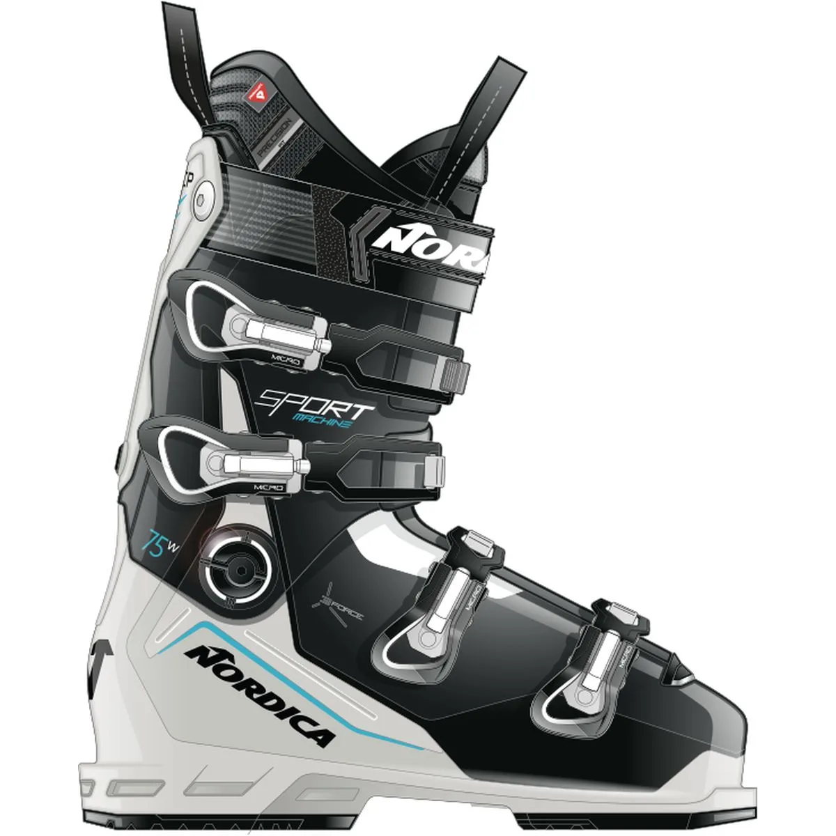 Sportmachine 3 75 Damen All-Mountain Schuhe, schwarz, Größe 39 ½ 39 ½