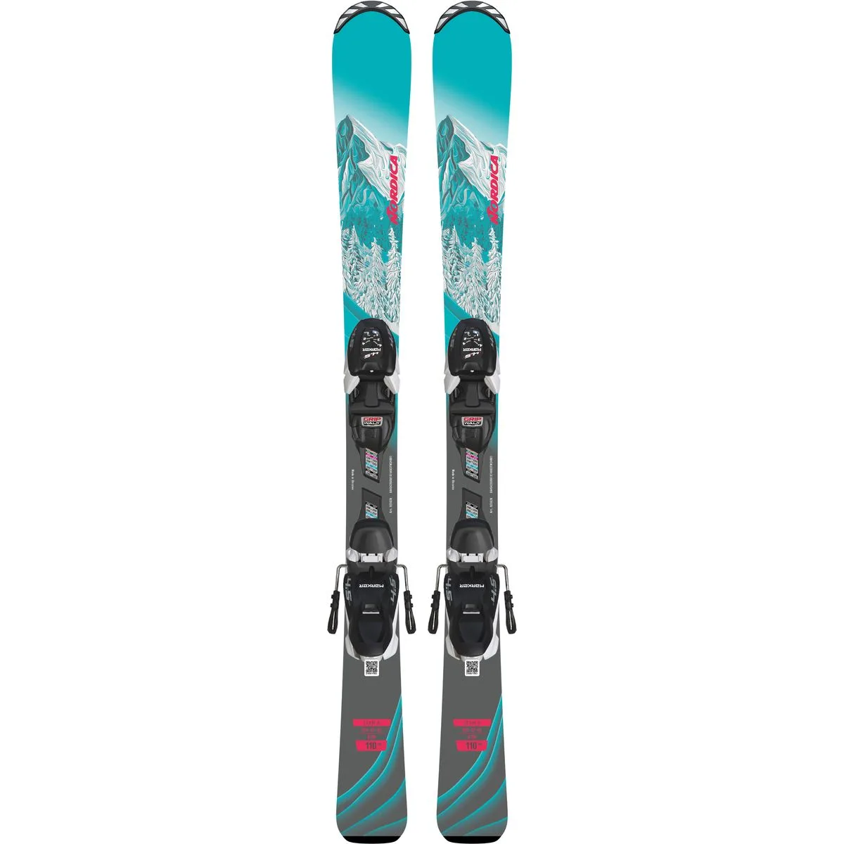 Team G(100-140)+J4.5 FDT Kinder All-Mountain Ski, blau 120