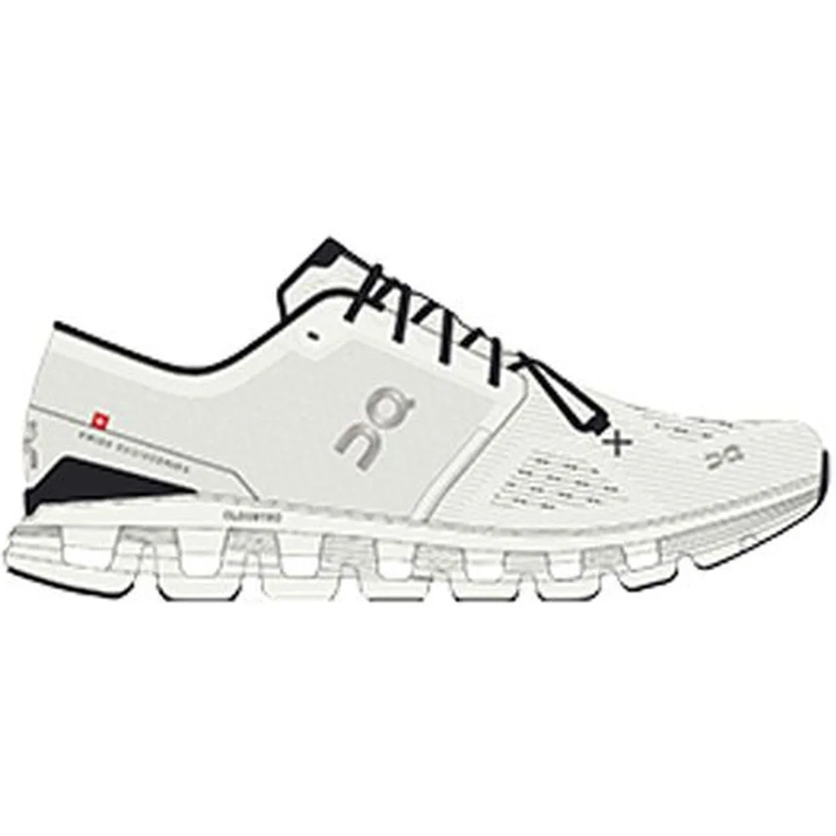 On Cloud X 4 Herren Trainingsschuhe, silber, Größe 47