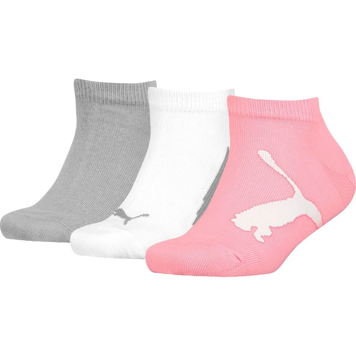 Puma Sneaker 3-er Pack Kinder Socken, pink