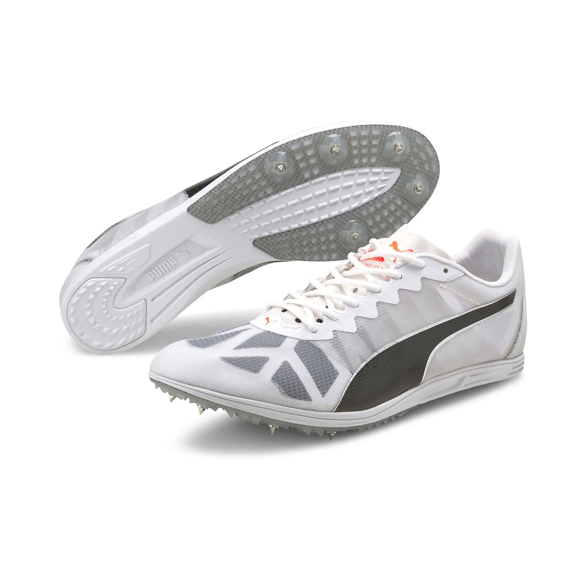 EvoSPEED Mid-Distance Herren Leichtathletikschuhe, weiß, Größe 40 ½ 40 ½
