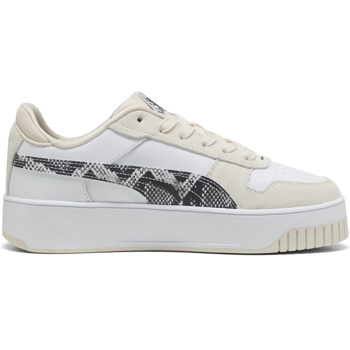 Carina Street Snake Chic Damen Freizeitschuhe, weiß, Größe 38 ½ 38 ½
