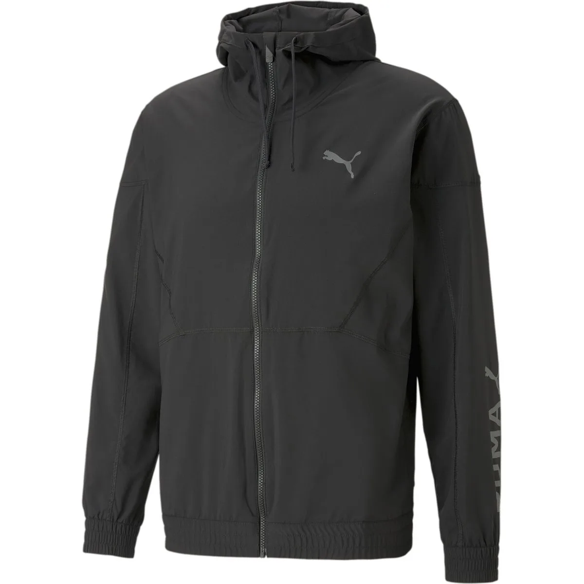 Fit Woven Herren Jacke, schwarz L