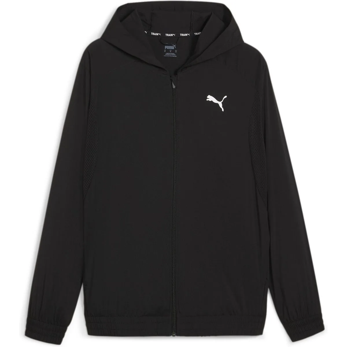 FIT Woven Full Zip Herren Jacke, schwarz XL