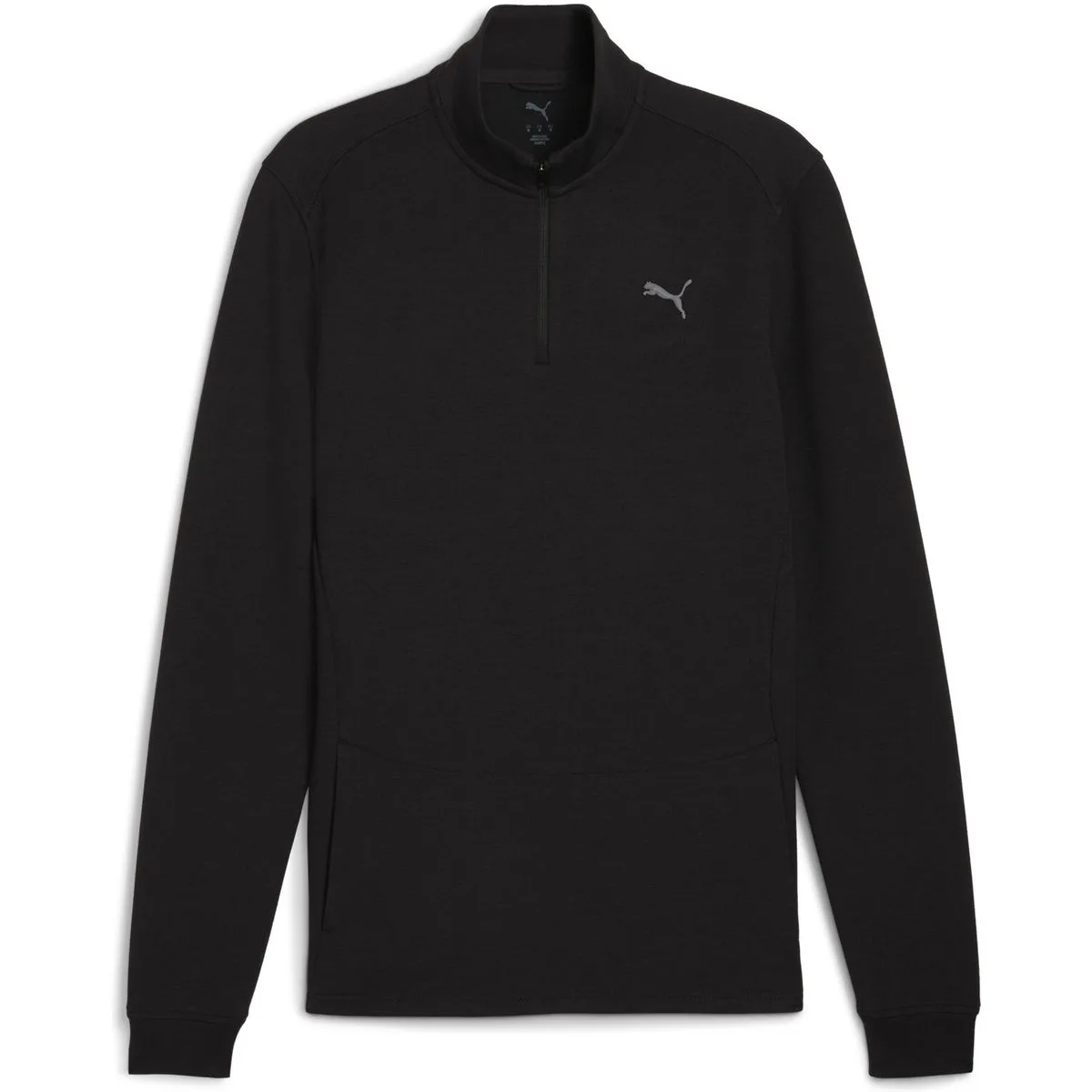 Cloudspun 1/4 Zip Herren Longsleeve, schwarz S
