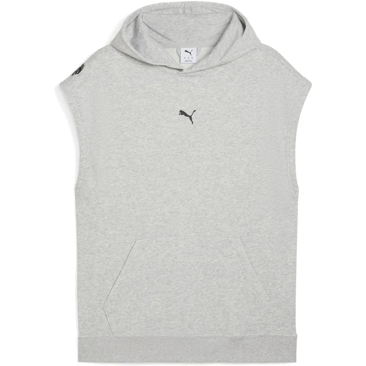 Graphic French Terry Herren Kapuzensweater, grau M