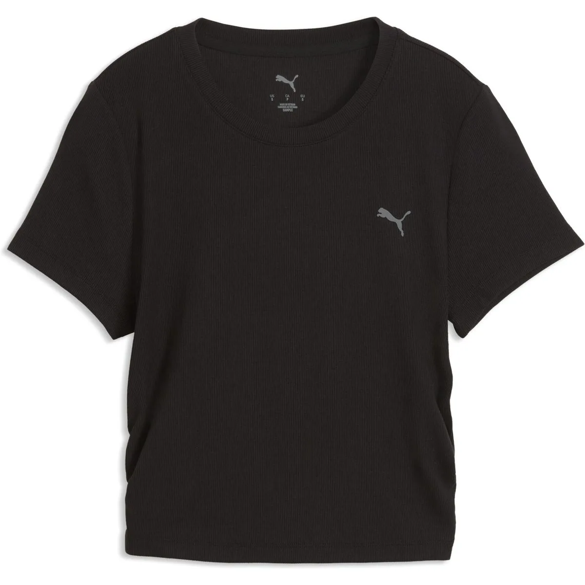 Cloudspun RIB Damen T-Shirt, schwarz L
