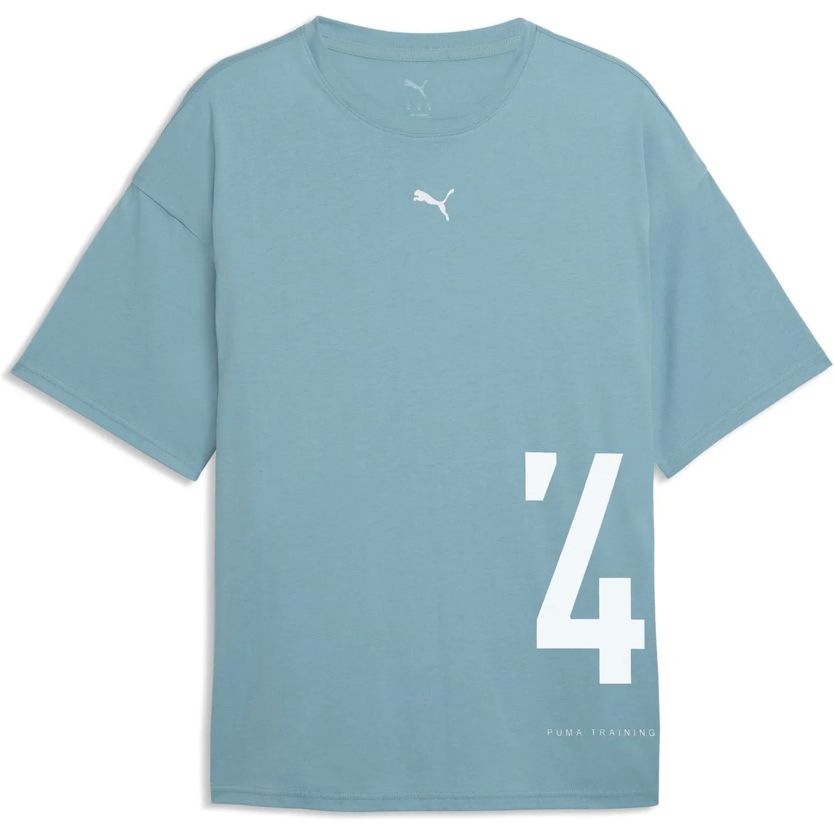 Graphic Oversized Herren T-Shirt, blau L