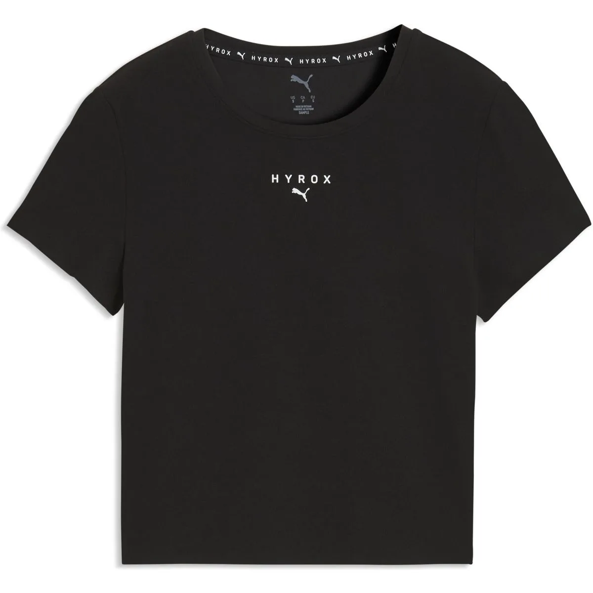 X Hyrox Shapeluxe Crop Damen T-Shirt, schwarz XL