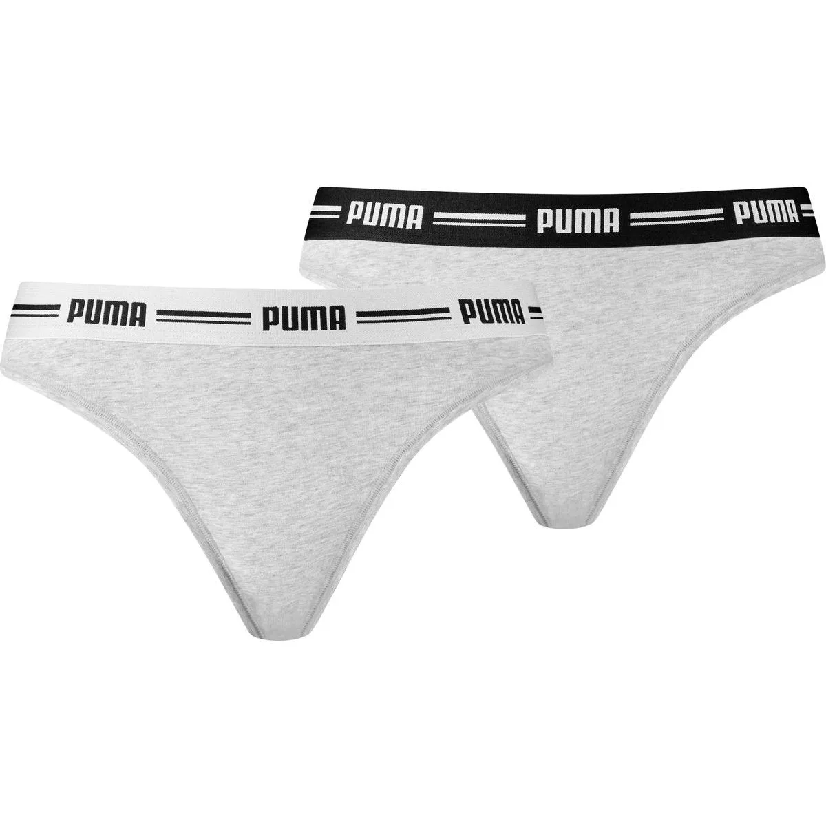 String 2er-Pack Damen Unterwäsche-Set, grau XL