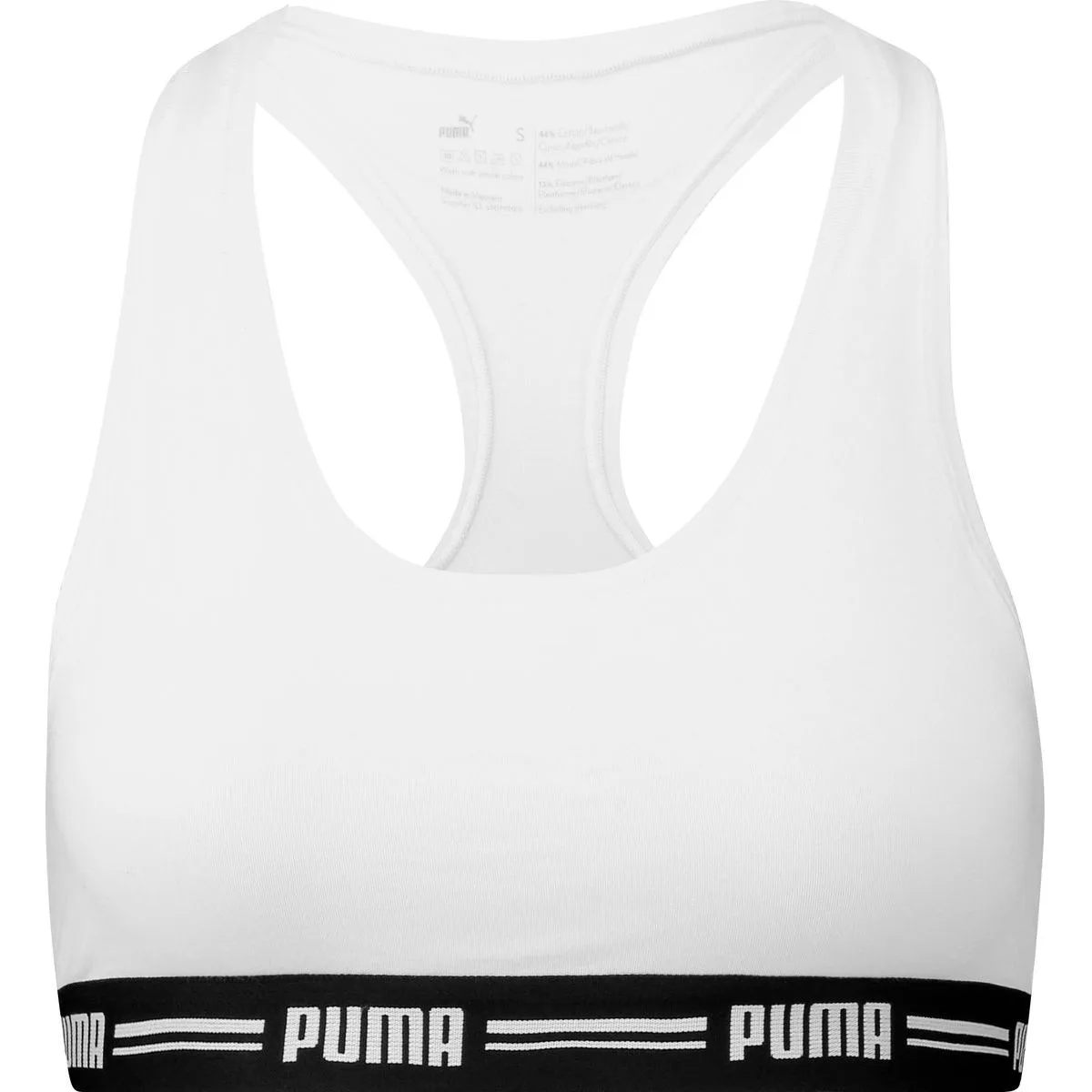 Racer Back Top Damen Top, weiß XS