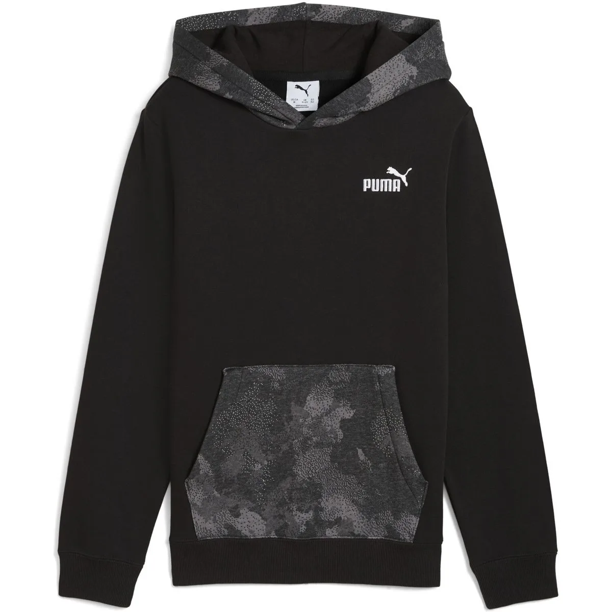 ESS Camo FL Jungen Kapuzensweater, schwarz 176