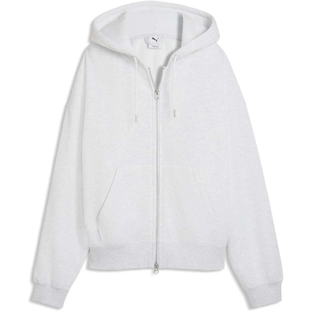 Essentials Oversized Full-Zip FL Damen Kapuzensweater, weiß S