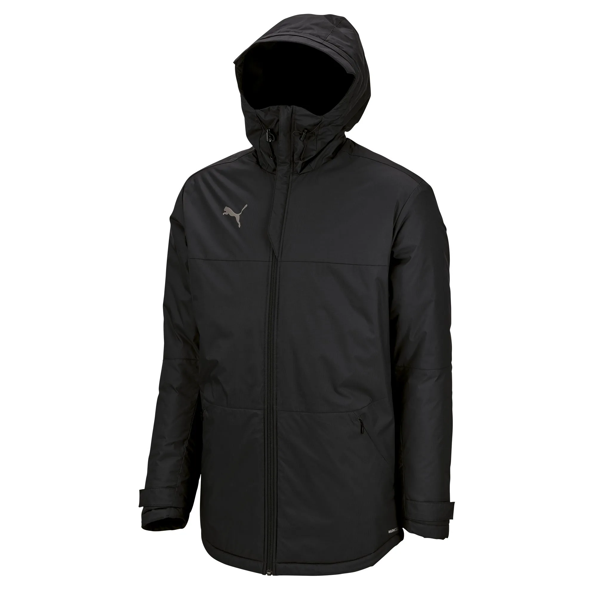 TeamFINAL Parka Herren Fußballjacke, schwarz 3XL
