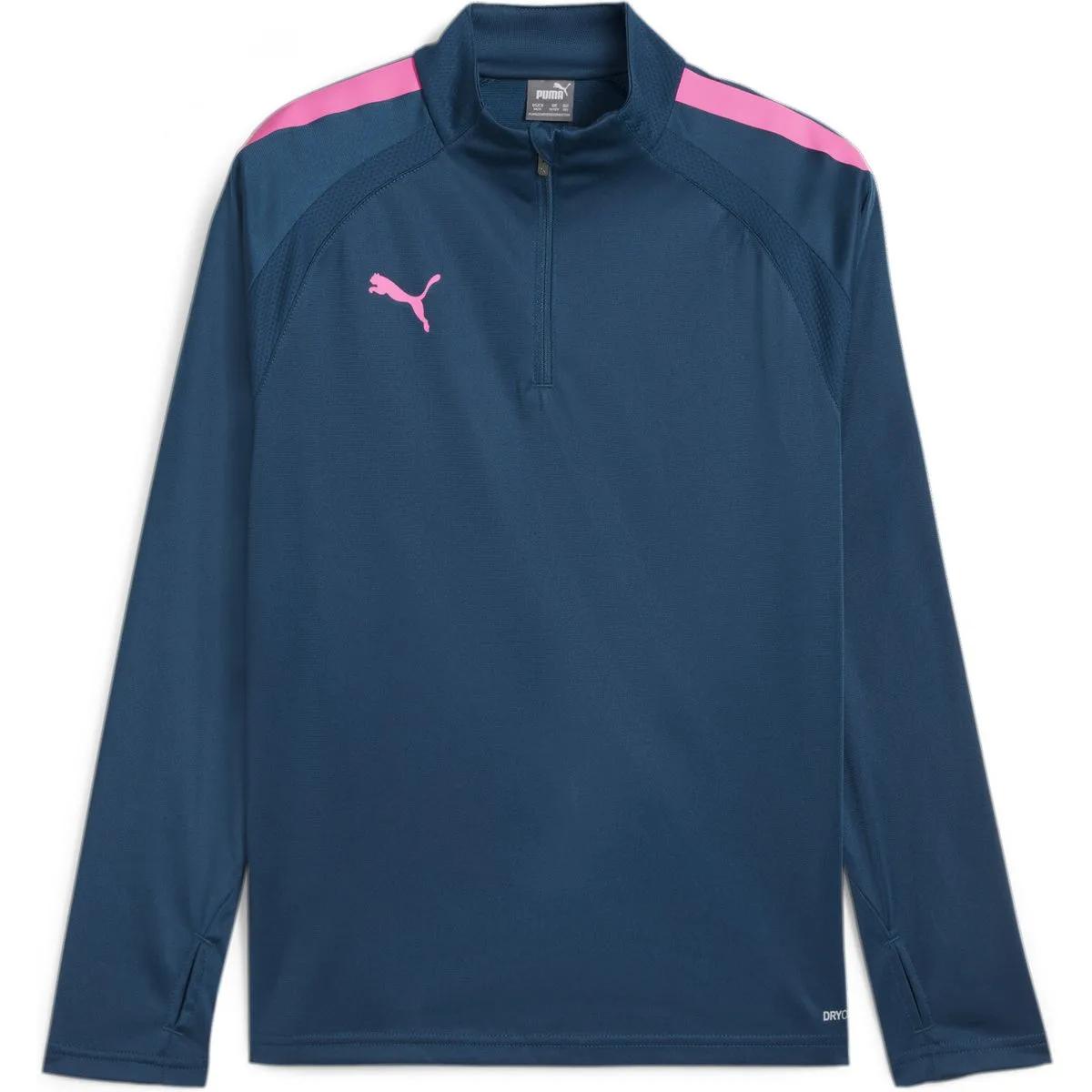 Puma TeamLIGA 1/4 Zip Top Kinder Sweatshirt, blau