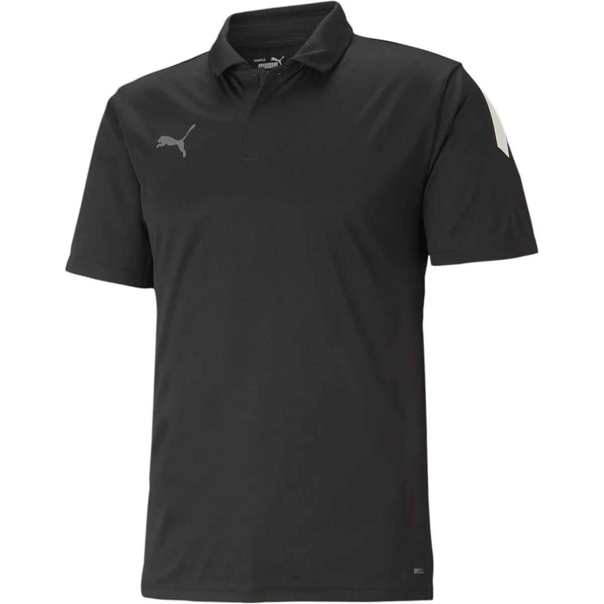 TeamLIGA Sideline Polo Herren Poloshirt, schwarz XL
