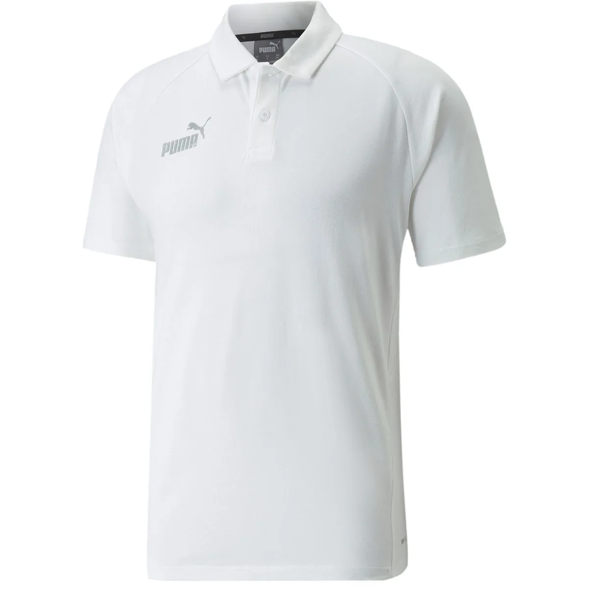 TeamFINAL Casuals Polo Herren Poloshirt, weiß XL