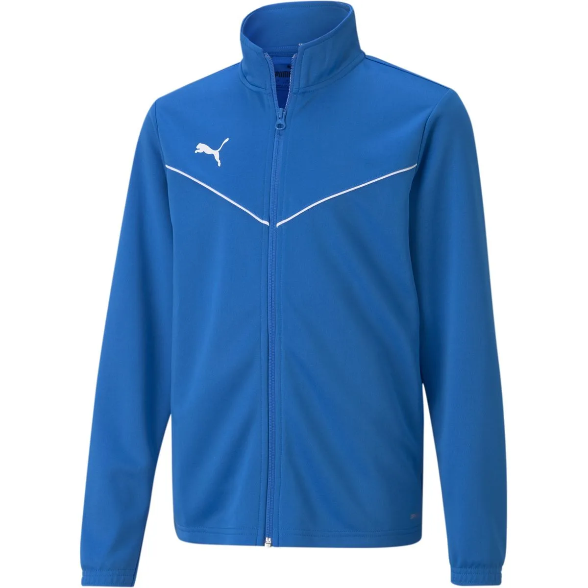 TeamRISE Training Poly Kinder Fußballjacke, blau 128