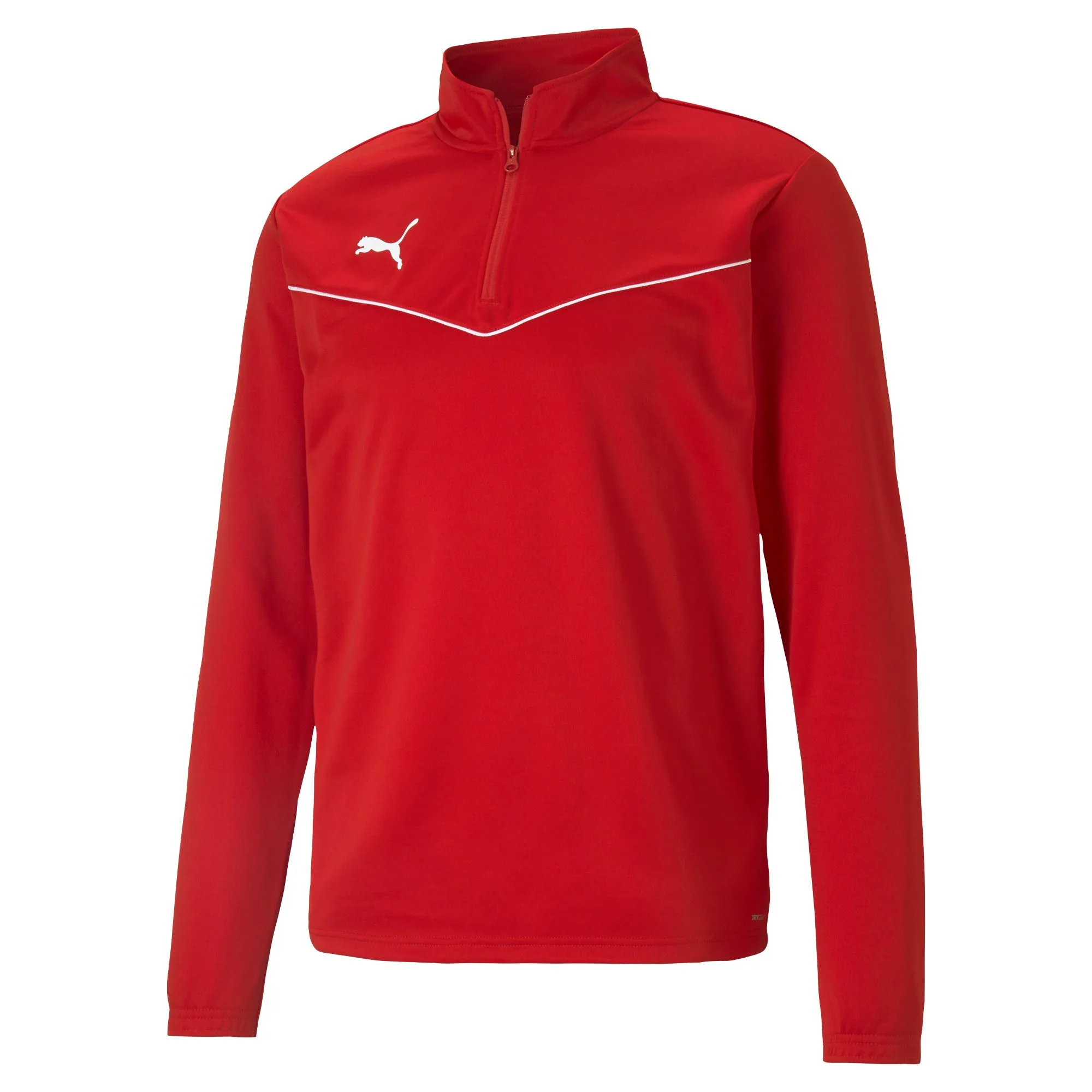 TeamRISE 1/4 Zip Top Herren Longsleeve, rot 3XL