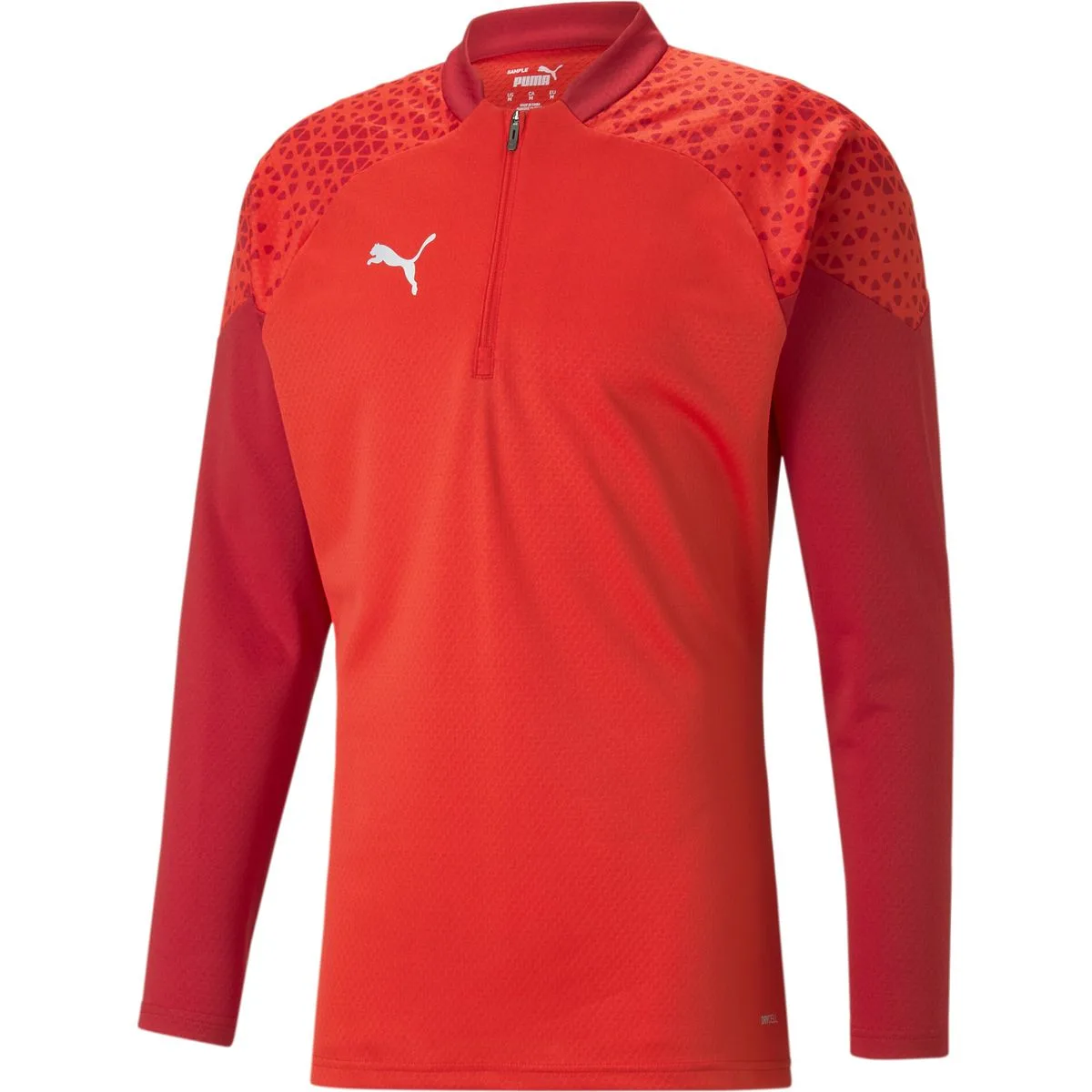 Puma teamCUP Training 1/4 Zip Herren Longsleeve, rot 4065453651120