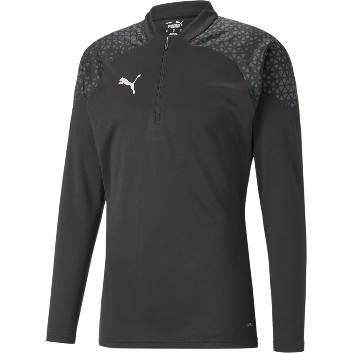 TeamCUP Training 1/4 Zip Herren Longsleeve, schwarz XXL