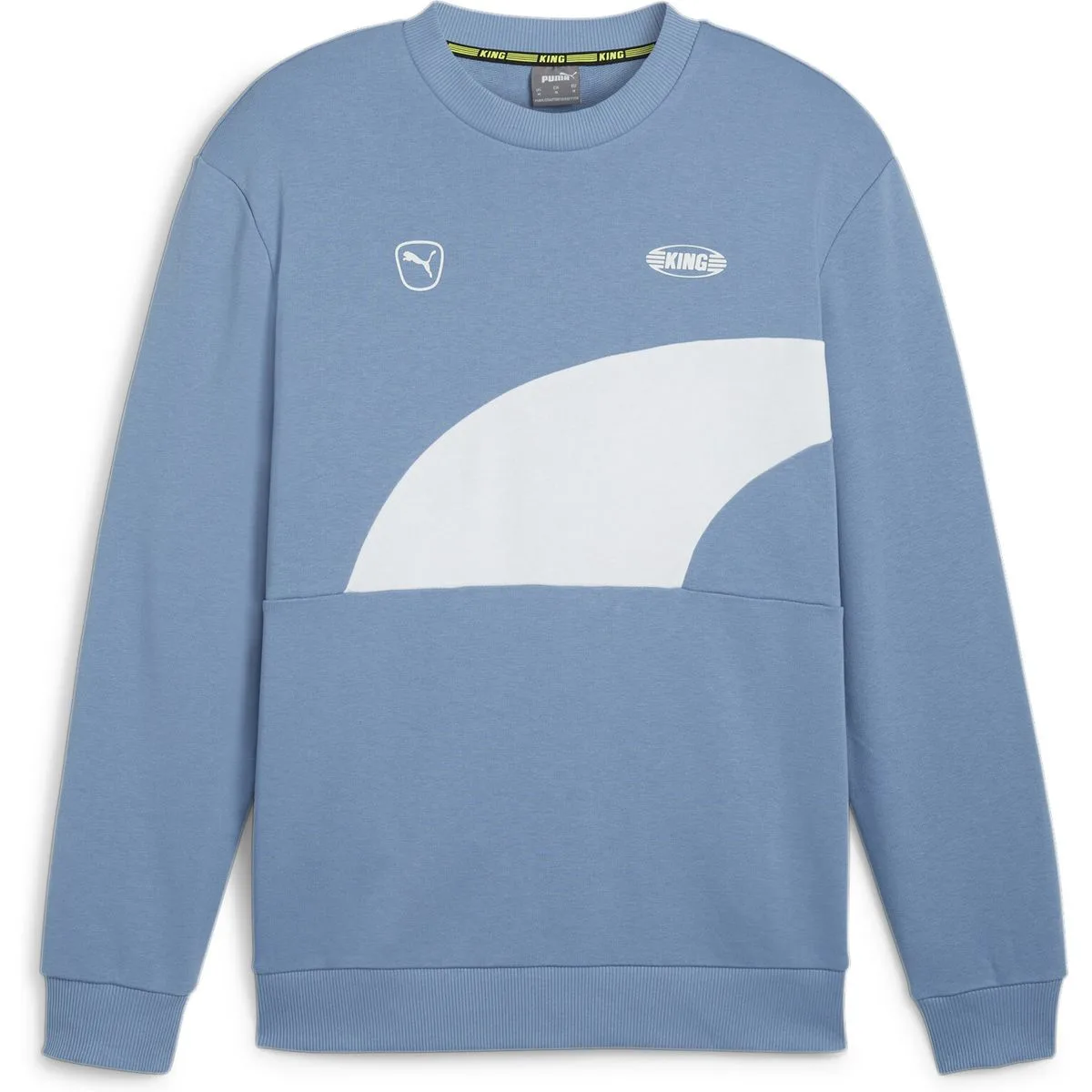 KING Crew Herren Sweatshirt, blau M